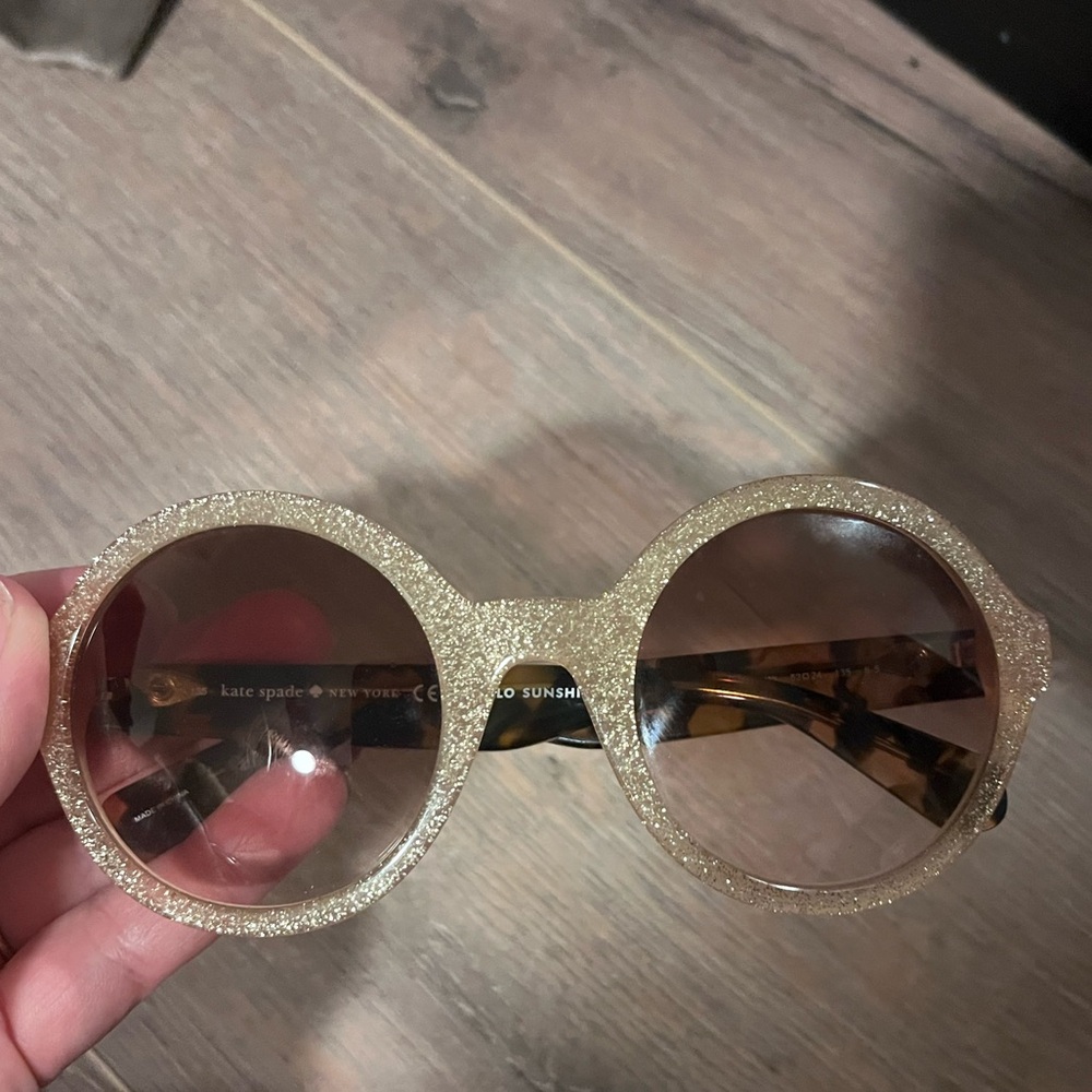 Kate Spade glitter tortoiseshell sunglasses